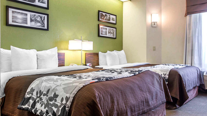Two queen room at Sleep Inn Airport