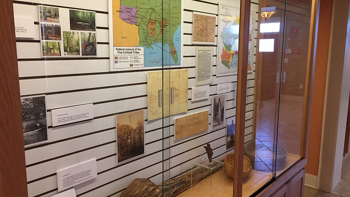 Cherokee museum artifact exhibit