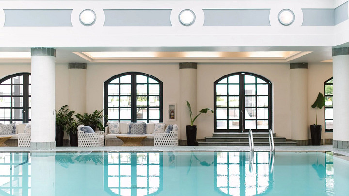 the saltwater pool at Charleston Place