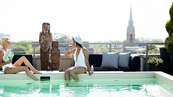 rooftop pool at The Restoration