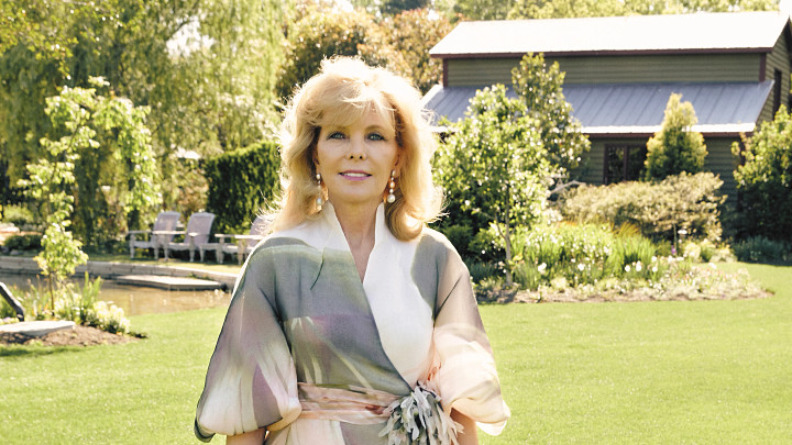 Darla Moore, standing outside