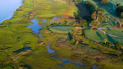 aerial view of patriots point