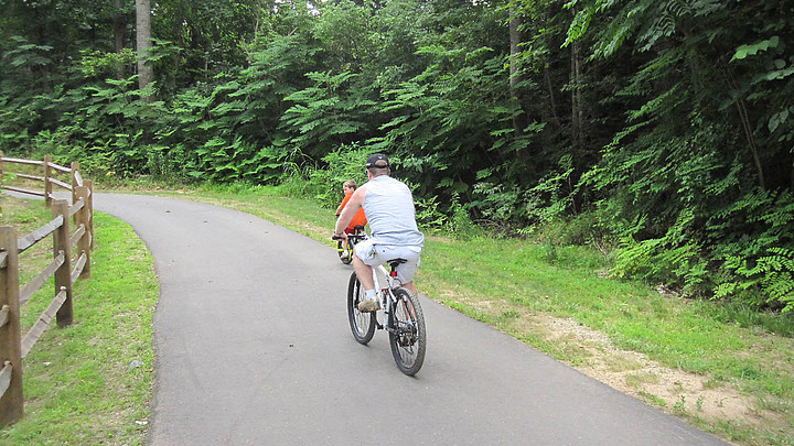 Biking through Rock Hill