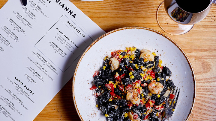 pasta dish at Jianna